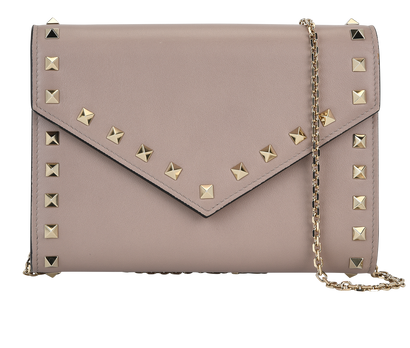 Rockstud Wallet on Chain, front view